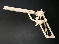 Rubber band gun - no screws required