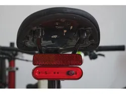Saddle struts mount for LED light with Z-REFLECTOR (Büchel Micro Lens COB premium or FISCHER Rear Bicycle LED &amp; ACID Carrier Reflector SLIM STANDARD)