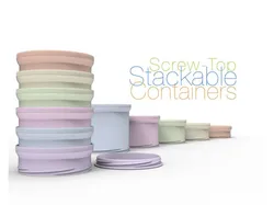 Stackable Screw-Top Containers