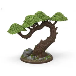 Stylized Twisted Bonsai Tree | Rock Garden Centerpiece