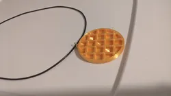 Wearable Waffle Pendant