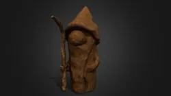 Wood Carved Wizard