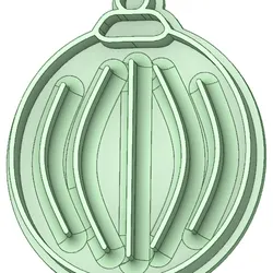 Christmas tassel 15 50mm cookie cutter