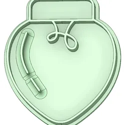 Christmas tassel 50mm cookie cutter