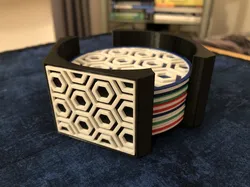 Hexagon Coaster Set - Alternative Holder