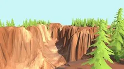 Low poly Canyon Free