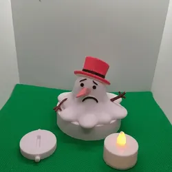Snowman lamp or money box