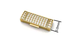 5 mm Diamond  Lock Box for Jewelry