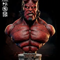 B3DSERK HELLBOY PORTRAIT BUST READY FOR PRINTING