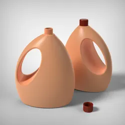 Bottle with Cap 3D Print Model in Accessories 625784