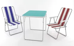 Camping Chair and Table foldable Set