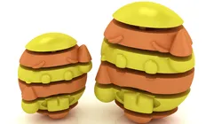Colorful Stackable Critter 3D Printable 3D Print Model in Sculpture 625756