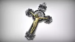Crucifix Jesus Cross Catholic Medal Saint Benedict