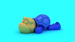 Cute Baby Turtle Toy Cartoon 3D Printable Animal Figurine 3D Print Model in Toys 623242