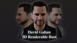 David Gahan renderable bust
