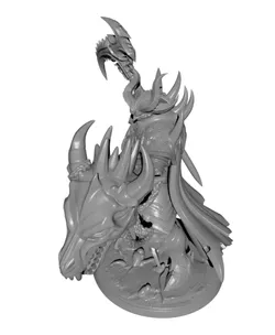 Demon Lord Dragon Skull Premium STL Download