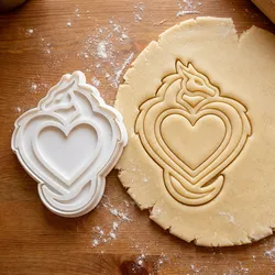 Dragon Heart Cookie Cutter And Stamp