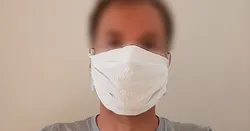 Face mask clips for one-time material and fabric (magnetic quick release)
