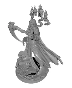 Female Necromancer Floating Candles Premium STL File