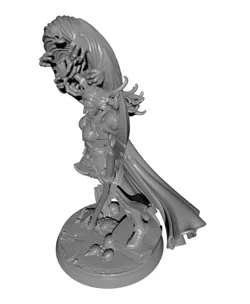 Female Necromancer Skull Portal High Detail STL