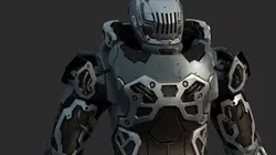 Future sci-fi combat mecha robots