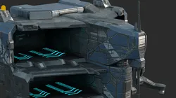 Future sci-fi spacecraft maintenance station
