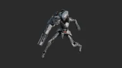 Future sci-fi war robots