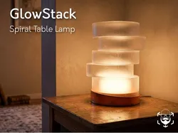 GlowStack – Spiral Table Lamp