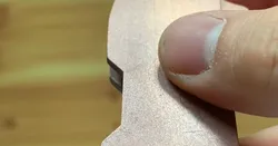 Handle in copper filament with screw