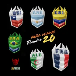 Kings League Shields - National Teams Set