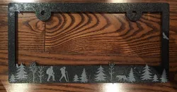 License Plate Cover - Hiking Themed