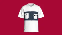 Men Double Pocket T-shirt With Patch