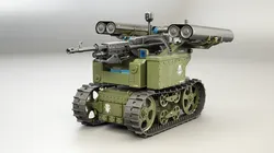 Military Tracked Robot V2 Military Green
