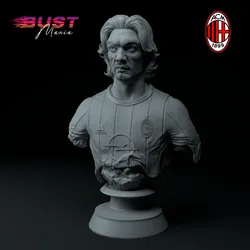 Paolo Maldini Football Legend Premium 3D Bust STL