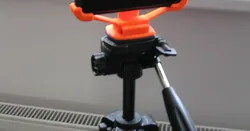 Phone holder for tripod