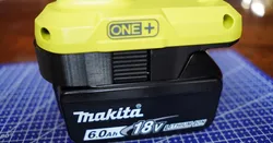 Proper 18V Makita to Ryobi battery adapter