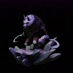 Puss in Boots Death Wolf Figure STL 3D Print Model