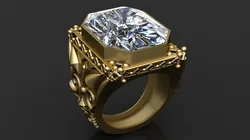 Royal Octagon Diamond Statement Ring