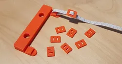 Rubber band adjuster for face mask
