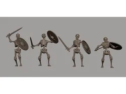 Skeletons (Warriors axe, sword and shield)