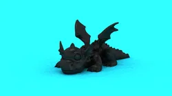 Sleepy Shadow Dragon Cute Fantasy Baby Dragon Figurine 3D Print Model in Toys 623428