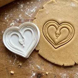 Snake In A Heart Cookie Cutter And Stamp