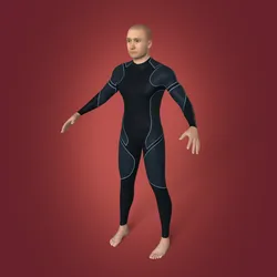 Surfer Model -- High Quality FK and IK Rigging