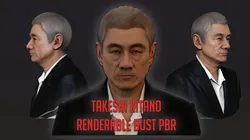 Takeshi Kitano renderable bust