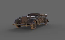 VINTAGE MILITARY CAR OPEN ROOF
