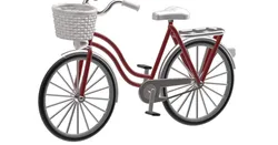 Womens bike H0 scale