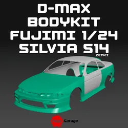 D-MAX ZENKI BODYKIT FOR NISSAN SILVIA S14 FUJIMI 1/24