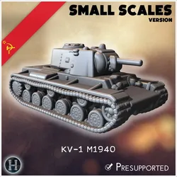 KV-1 M1940 (small scales version) - Soviet army WW2 Second World East front Ostfront RPG Mini Hobby
