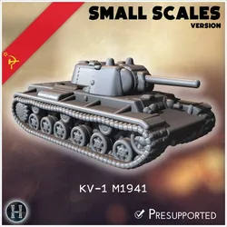 KV-1 M1941 (small scales version) - Soviet army WW2 Second World East front Ostfront RPG Mini Hobby