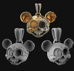 Mickey Mouse pendant 3d model
